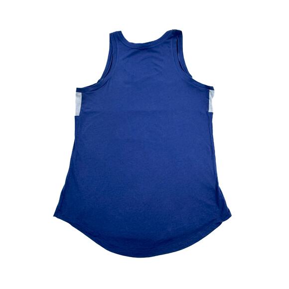 Victoria's Secret PINK Tank Top - Size Large, Blue & Gray with Gold Foil Logo - Picture 6 of 7